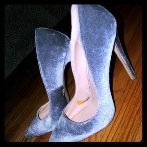 Liliana Pixie Point Velvet Heels